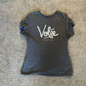 EUC Oiselle Team Shirt Grey Size Medium